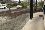 Before: a shot of the property before landscaping